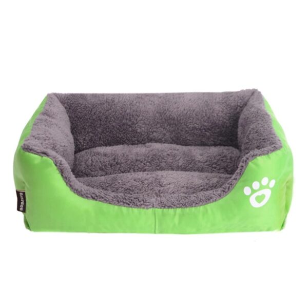 Rectangular cotton basket with paw pattern for XXL dog