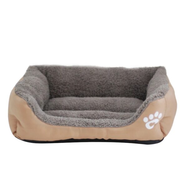 Rectangular cotton basket with paw pattern for XXL dog