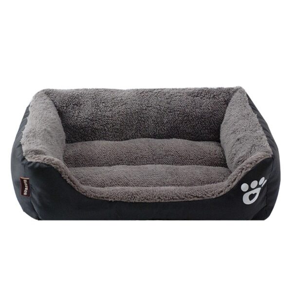 Rectangular cotton basket with paw pattern for XXL dog