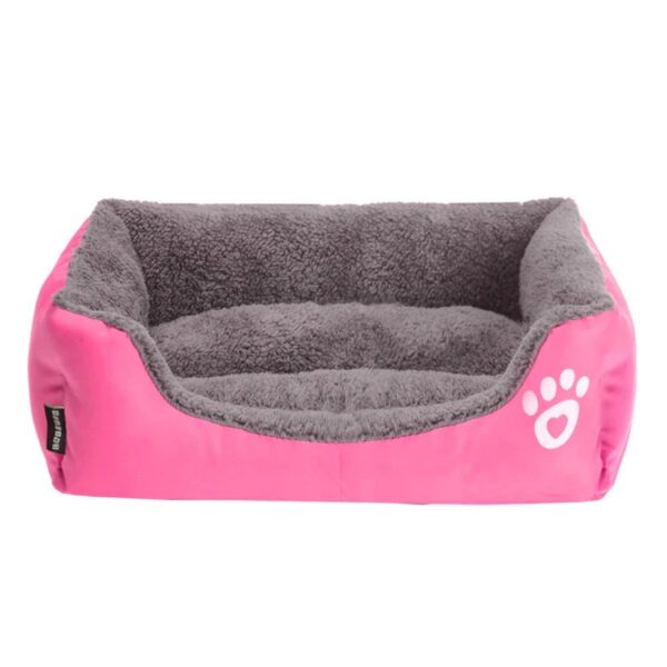 Rectangular cotton basket with paw pattern for XXL dog