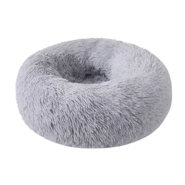 Round plush dog basket XXL