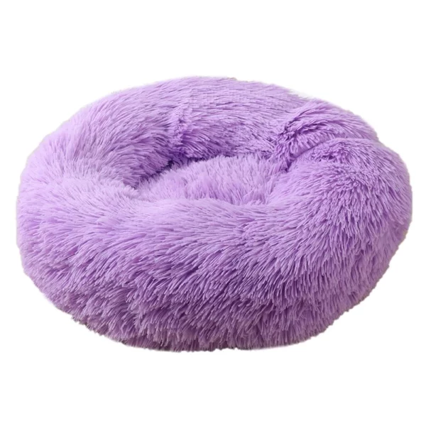 Round plush dog basket XXL