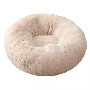 Solid color plush bed for XXL dog