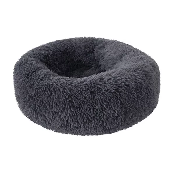 Round plush dog basket XXL