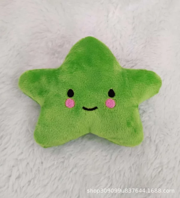 Star-shaped plush toy for dogs