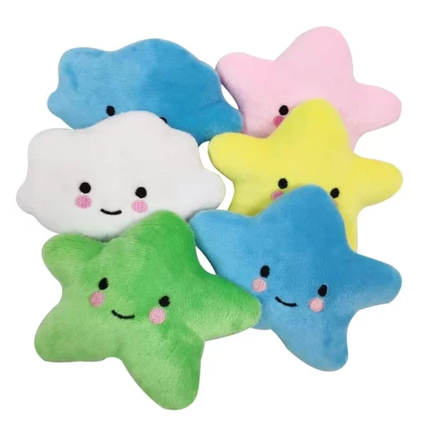 Star-shaped plush toy for dogs