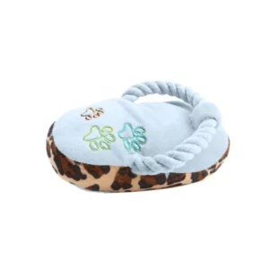 Slipper-shaped plush toy for dogs