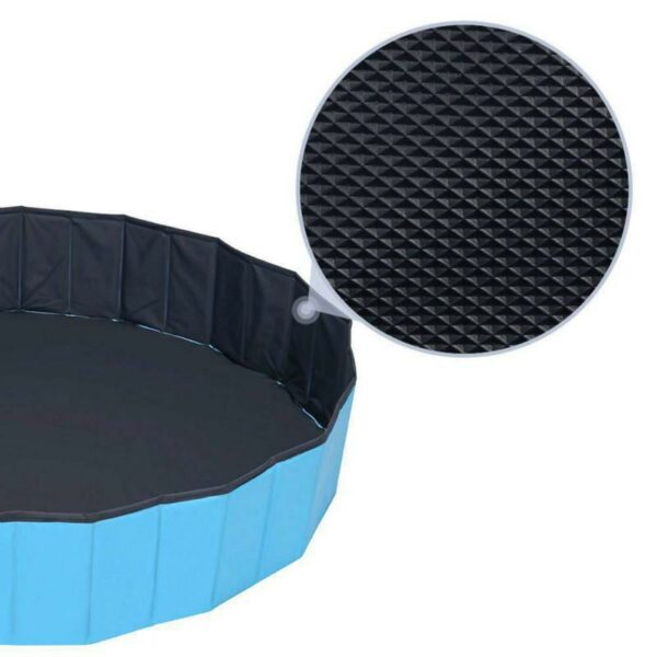 Round collapsible PVC dog swimming pool