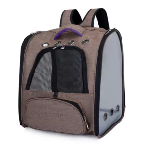 Dog carrier with storage pocket