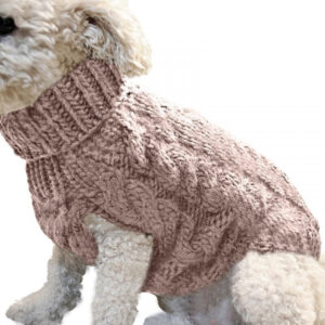 Warm wool sweater for dogs