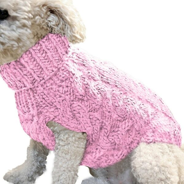 Warm wool sweater for dogs