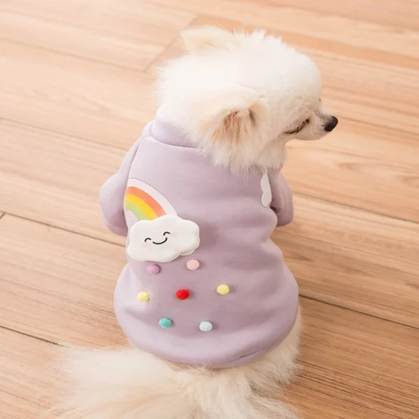 Rainbow Printed Dog Sweater