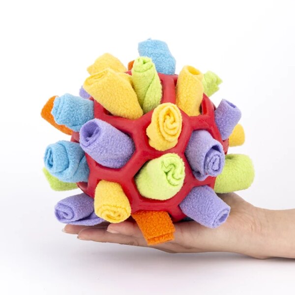 Snuffle ball dog toy