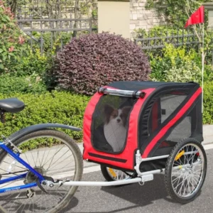 Foldable dog bike trailer