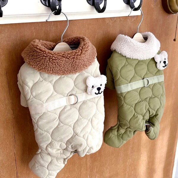 Chic quilted down jacket for dogs