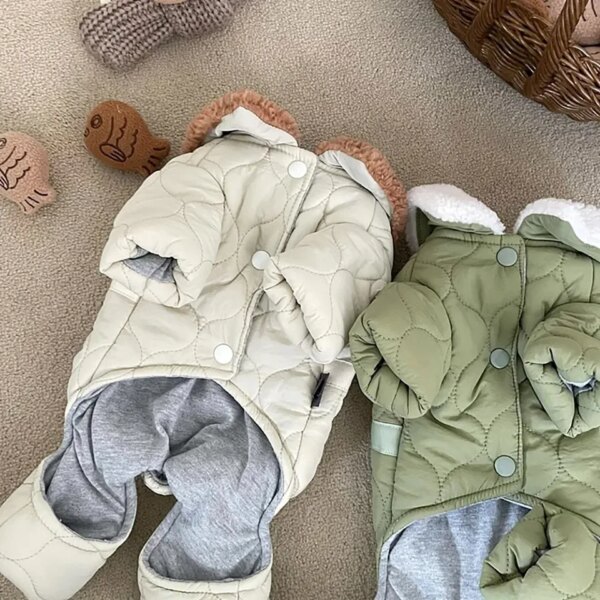 Chic quilted down jacket for dogs