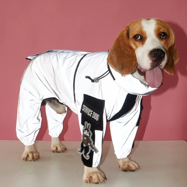 Reflective rain gear for dogs