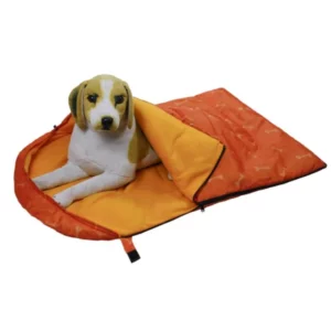 Bone drawing dog sleeping bag