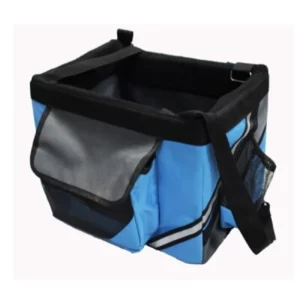 Removable bicycle carrying bag