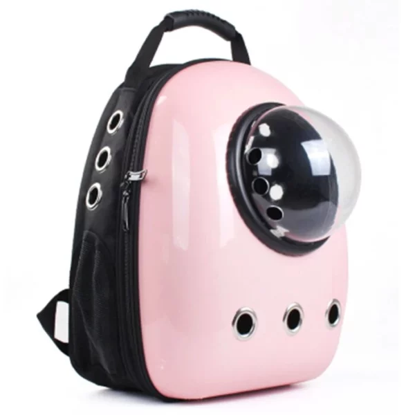 Space capsule shaped dog carrier