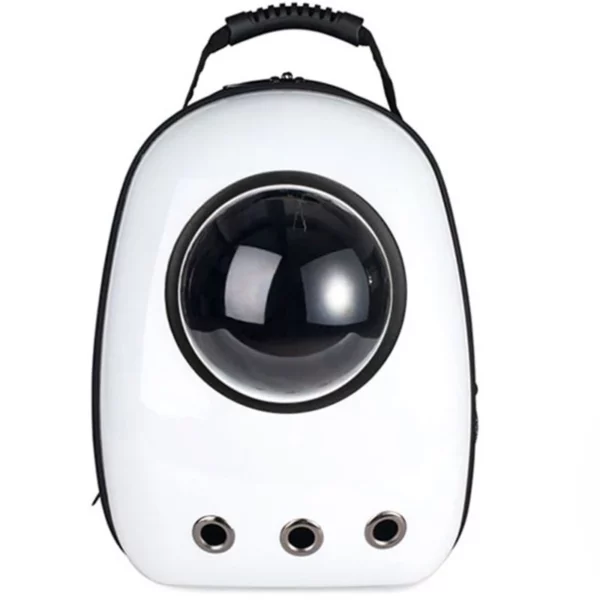 Space capsule shaped dog carrier