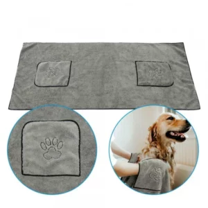 Microfiber dog bath towel