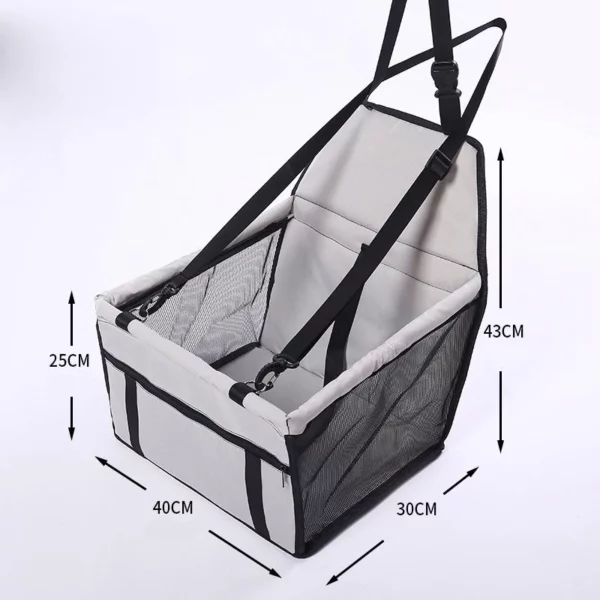 Foldable and secure dog car seat