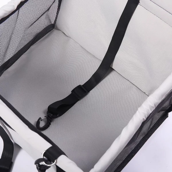 Foldable and secure dog car seat