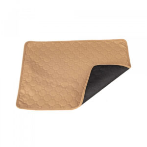 Absorbent beige or gray washable dog mat