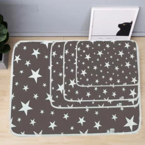 Washable and reusable potty mat for pet dogs