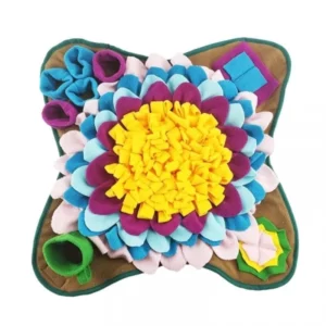 Flower shaped digging mat for dogs