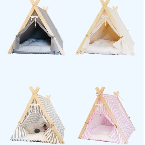 Tent with soft mat for dogs