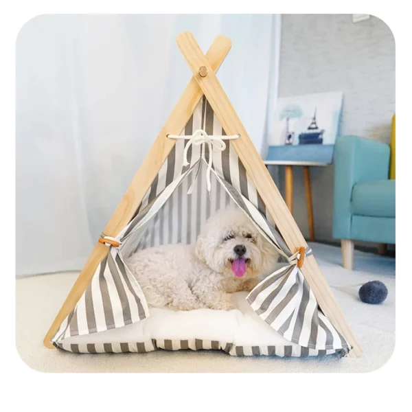 Tent with soft mat for dogs