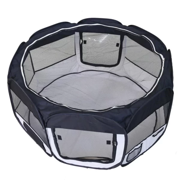 Foldable octagonal dog tent