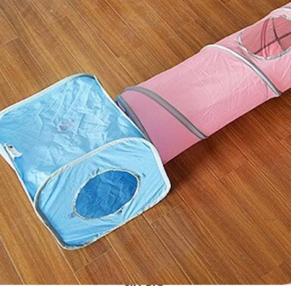 Foldable tunnel for small dogs