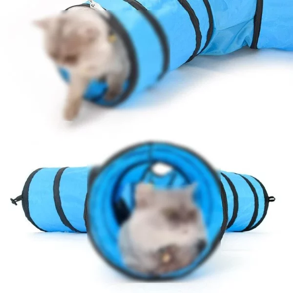 Foldable tunnel for small dogs