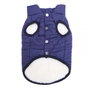 Stylish high collar dog jacket