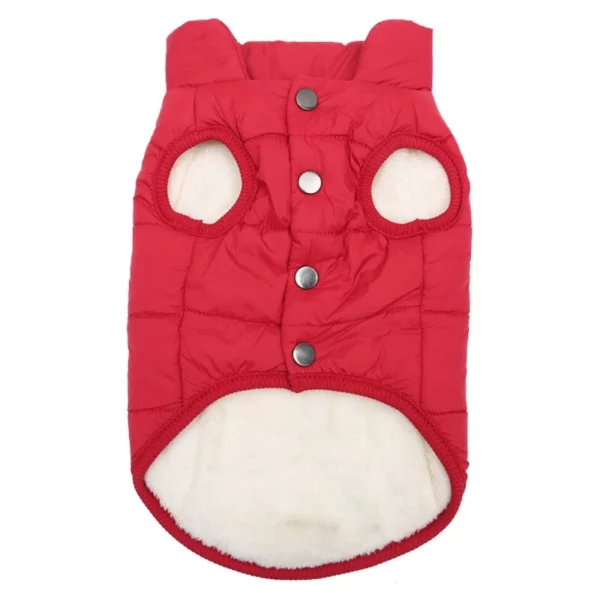 Stylish high collar dog jacket