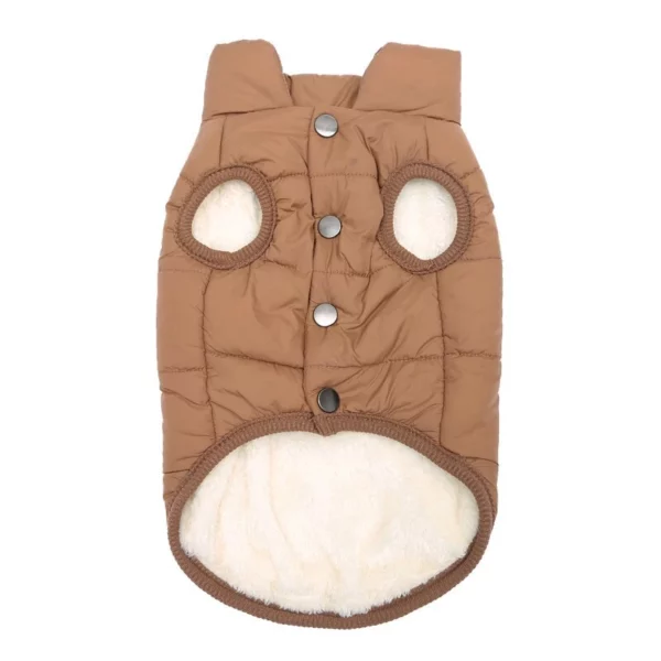 Stylish high collar dog jacket