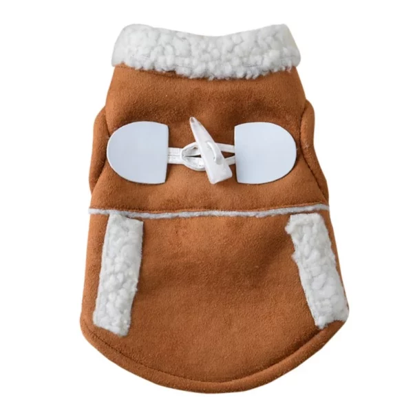 Suede winter dog clothes