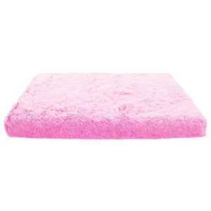 Soft pink dog bed