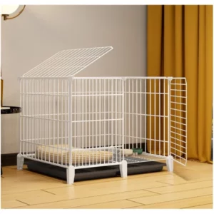 Double Opening White Dog Playpen