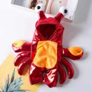 Halloween red crab costume for dogs